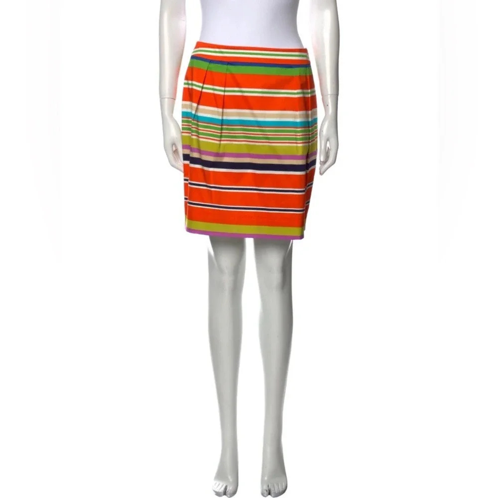 Kate Spade Size 6 Skirt the‎ Rules Barry Multi Color Stripe Mini Skirt